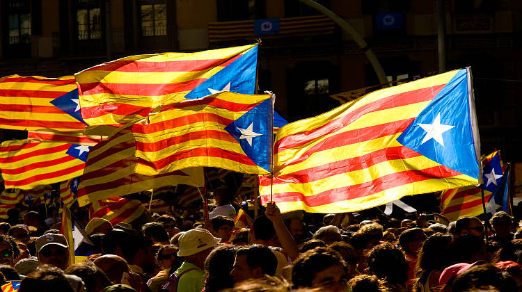 Katalonien durch Streik der Unabh