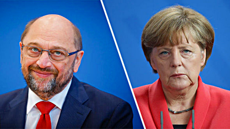 Spannung vor TV-Duell zwischen Merkel und Schulz