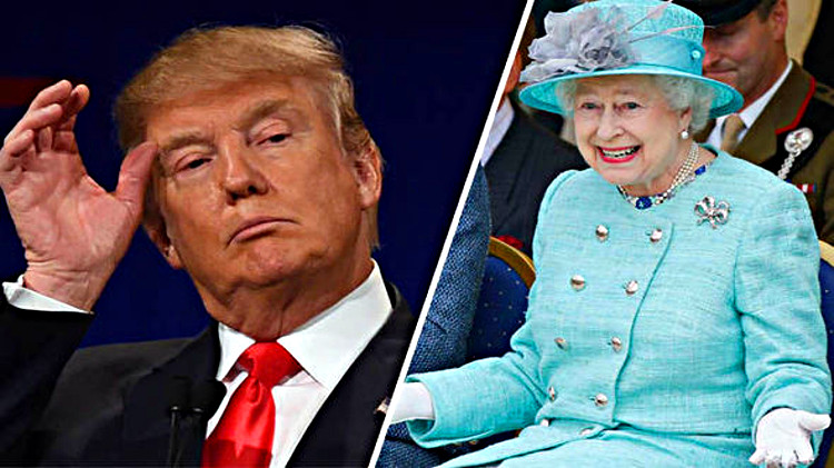 Donald Trump trifft Queen Elizabeth II. zum Staatsbesuch