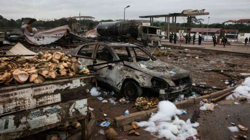 Mindestens sieben Tote nach schweren Explosionen an Tankstellen in Ghana
