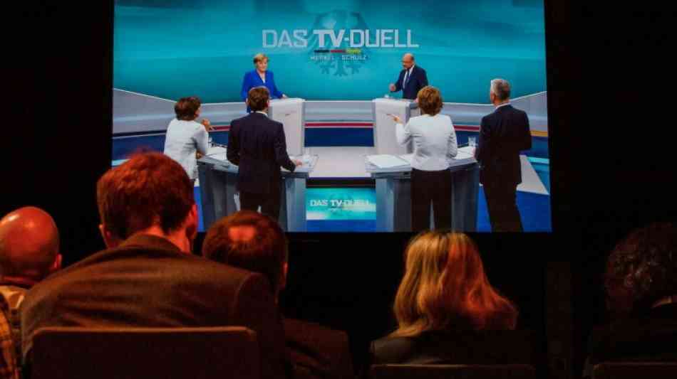 ARD-Umfrage: Merkel gewinnt TV-Duell klar vor Schulz