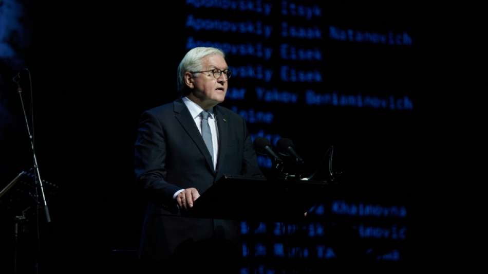 Steinmeier erinnert bei Gedenkfeier in Kiew an NS-Kriegsverbrechen in der Ukraine