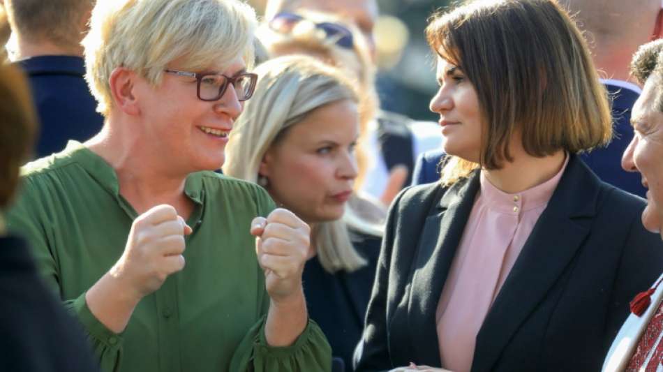 Tichanowskaja zeigt sich ein Jahr nach angeblichem Lukaschenko-Sieg k&auml;mpferisch