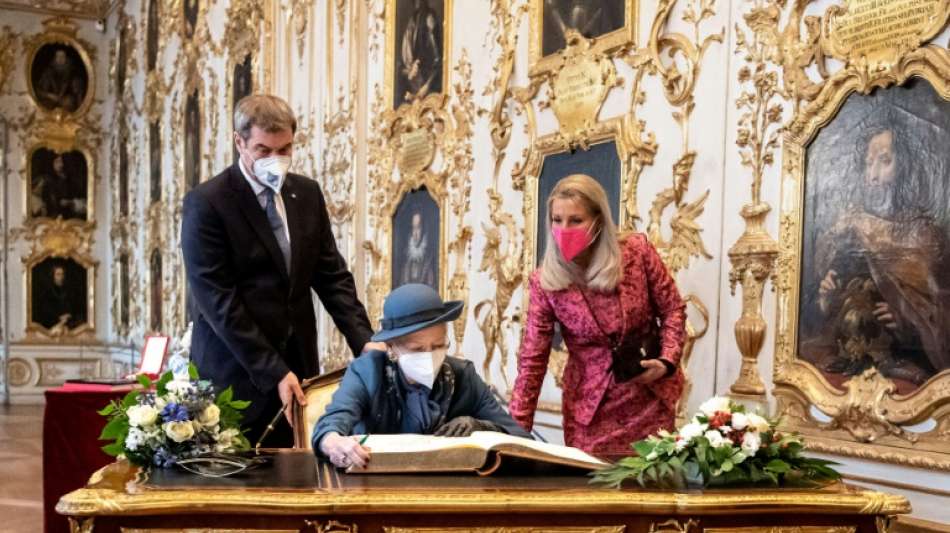 D&auml;nische K&ouml;nigin Margrethe II. von S&ouml;der in M&uuml;nchner Residenz empfangen