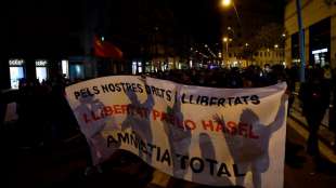 Hunderte Spanier demonstrieren für Freilassung von inhaftiertem Rapper