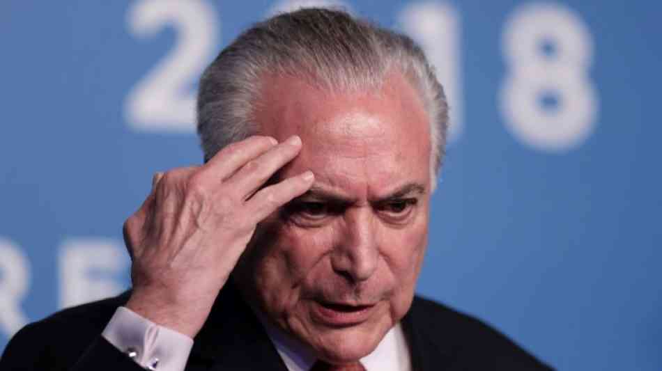 Brasiliens Ex-Präsident Temer wegen Korruptionsvorwürfen verhaftet