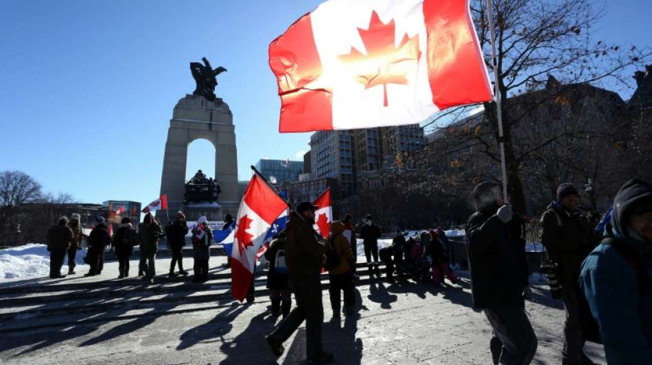 Wieder Corona-Proteste in Kanada mit demonstrierenden Lkw-Fahrern