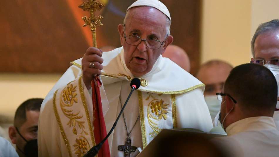 Papst Franziskus h&auml;lt historische Messe im Irak