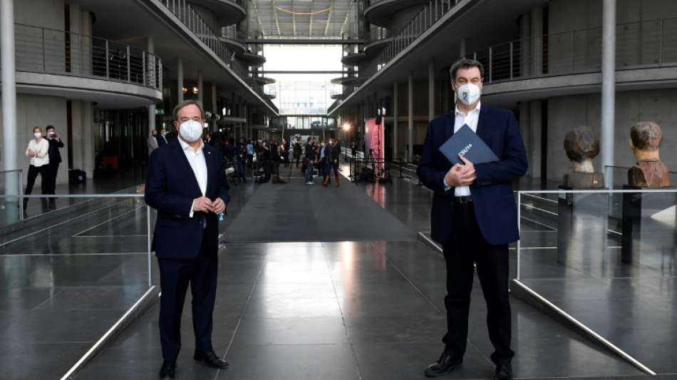 Laschet und Söder sprechen in Fraktion über ihre Kanzler-Ambitionen