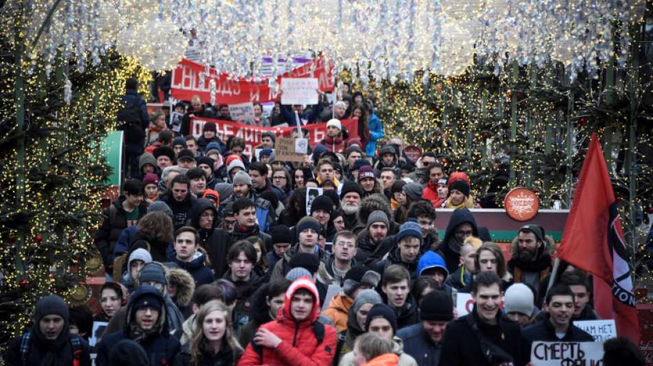 Proteste gegen Putins Vorschlag für Verfassungsreform in Moskau