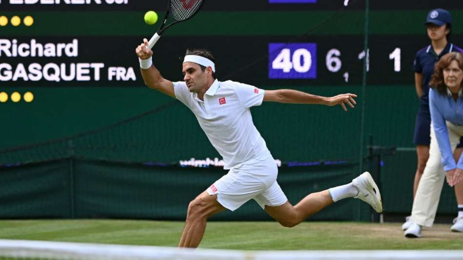 Federer m&uuml;helos in Runde drei