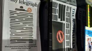 Australische Zeitungen fordern mit geschwärzten Titelseiten mehr Pressefreiheit