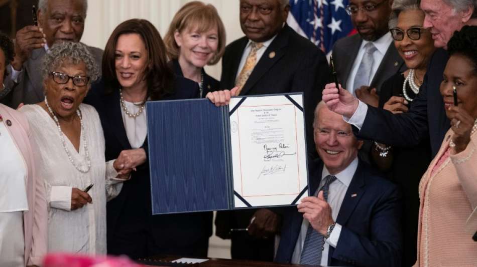 USA erinnern erstmals mit Nationalfeiertag "Juneteenth" an Ende der Sklaverei