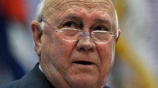 Früherer südafrikanischer Präsident De Klerk an Krebs erkrankt