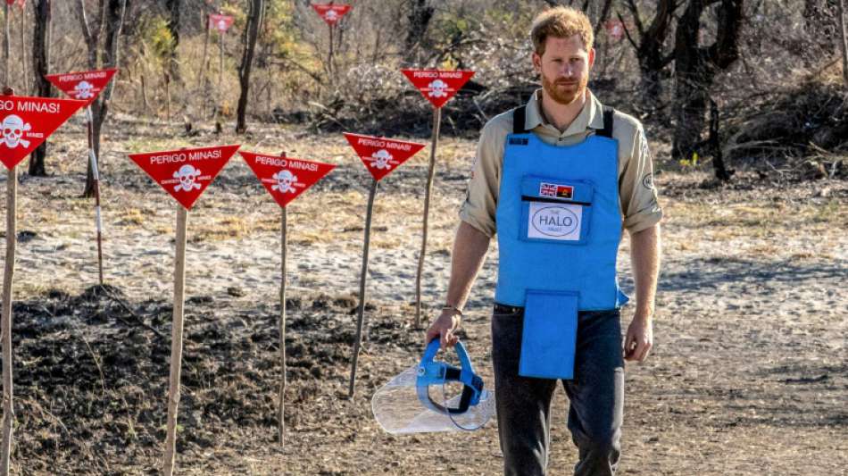 Harry würdigt bei Minenräumern in Angola Einsatz seiner Mutter