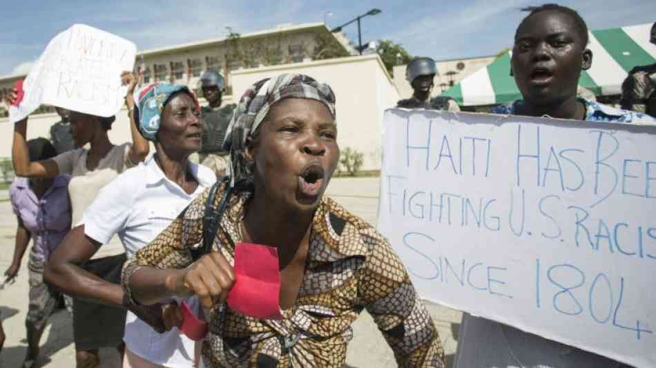 Haiti: Protest gegen Trump wegen "Drecksloch"-Zitat