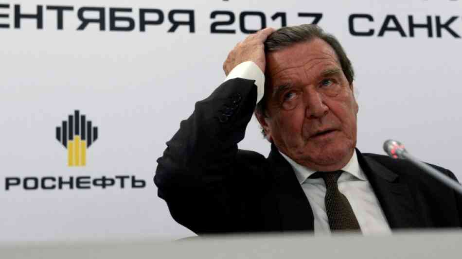 Kritik an Schröders Rosneft-Engagement reißt nicht ab