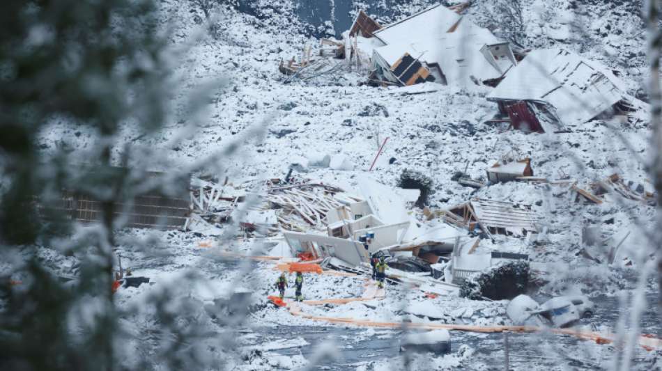 Hoffnung auf Überlebende nach Erdrutsch in Norwegen schwindet