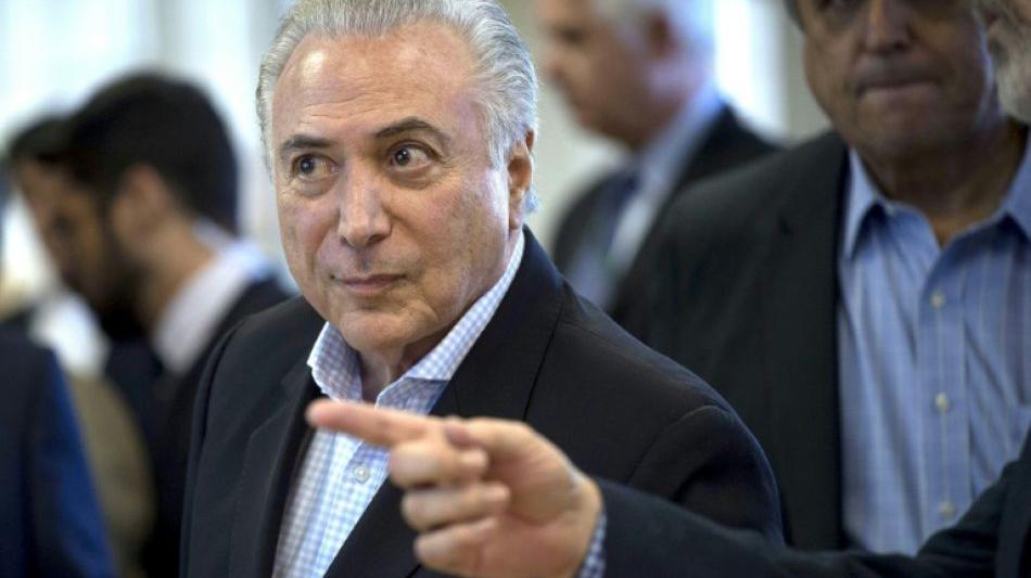 Brasiliens Parlament entscheidet über Prozess gegen Präsident Temer