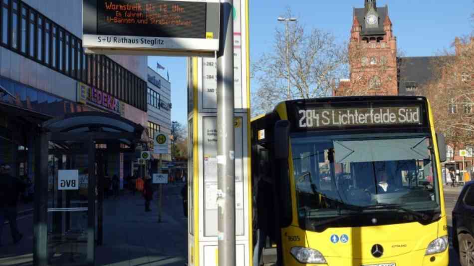 Verdi ruft für Montag zu neuem Warnstreik bei Berliner Verkehrsbetrieben auf