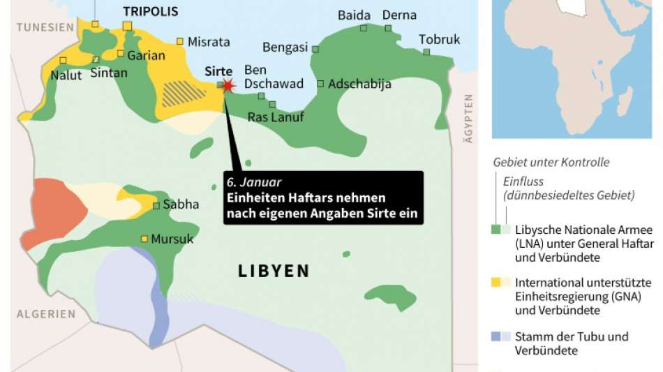 International anerkannte Regierung Libyens akzeptiert Waffenruhe