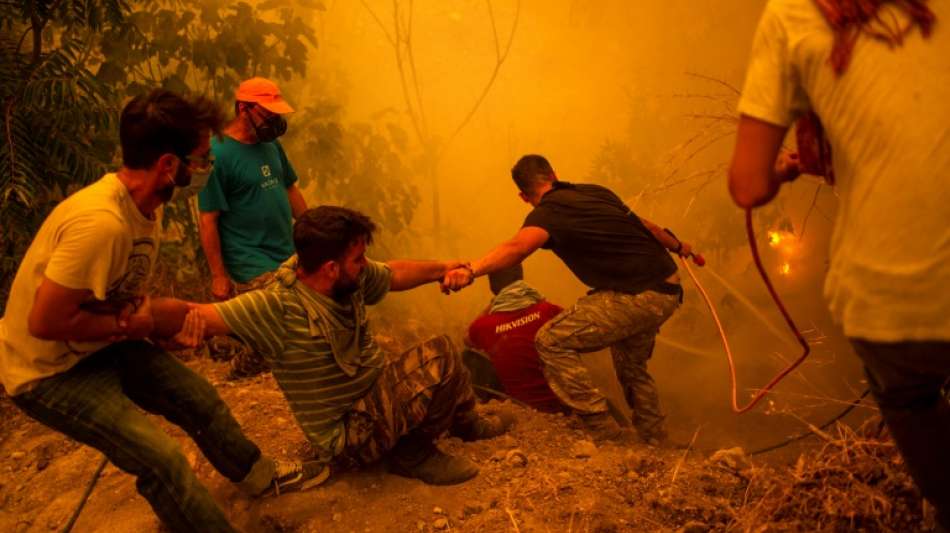 Brände auf griechischer Insel Euböa weiter außer Kontrolle