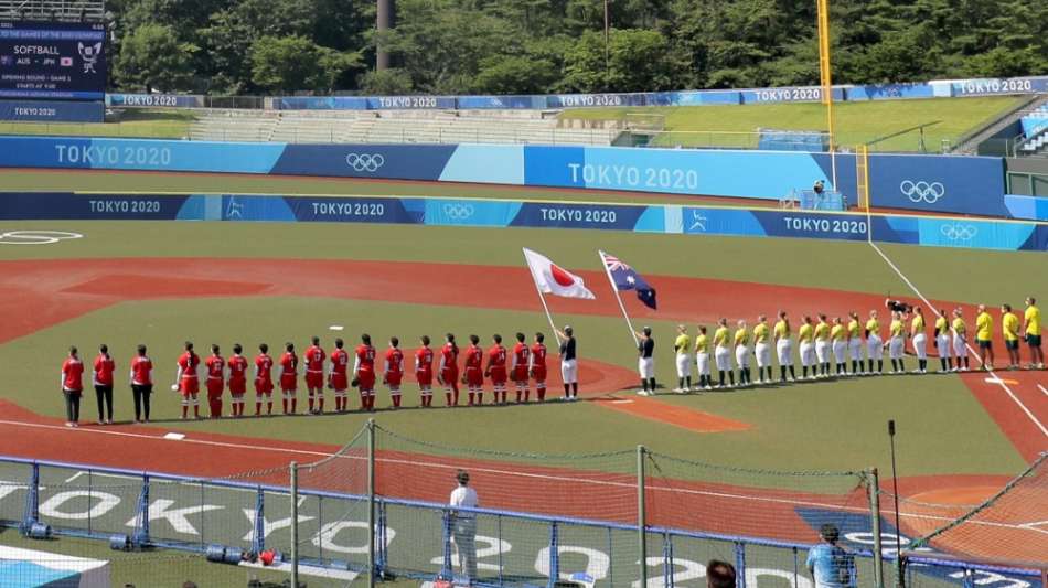 Olympia l&auml;uft: Softball-Spiel in Fukushima macht den Anfang
