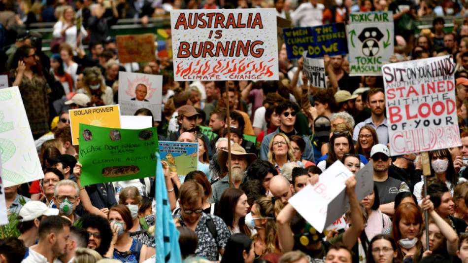 Demonstranten in Sydney fordern angesichts verheerender Waldbrände Klimaschutz