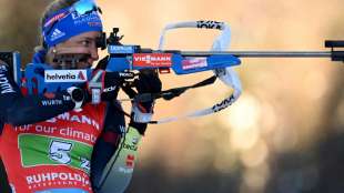 Biathletinnen in der Staffel von Ruhpolding Vierte