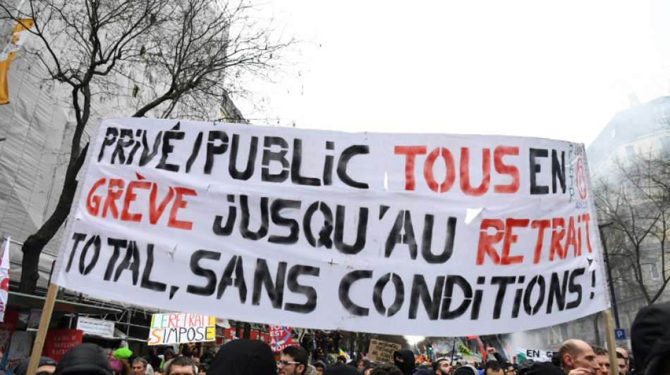 Hunderttausende protestieren gegen Rentenreform in Frankreich
