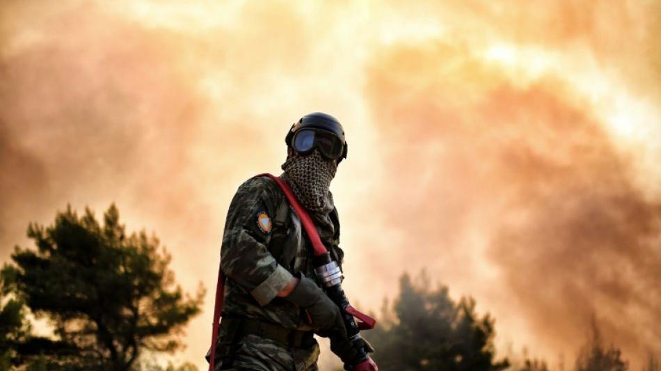 Griechische Feuerwehr verhindert bei Waldbränden "das Schlimmste"