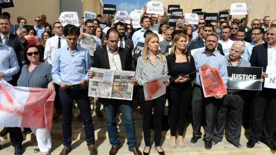 Hunderte Journalisten demonstrieren in Malta nach Mord an Journalistin