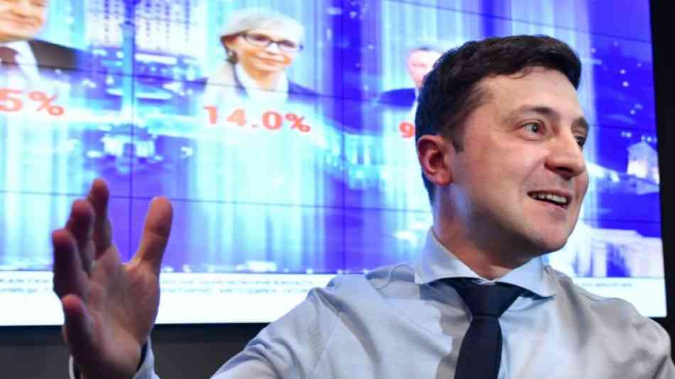 Ukrainischer Fernseh-Präsident Selenski auf dem Weg an die Macht