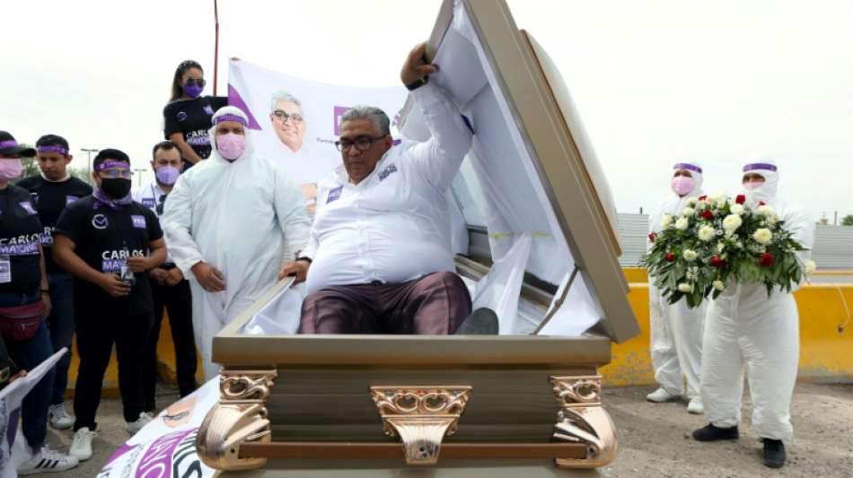 Mexikanischer Politiker startet Wahlkampf aus Sarg heraus