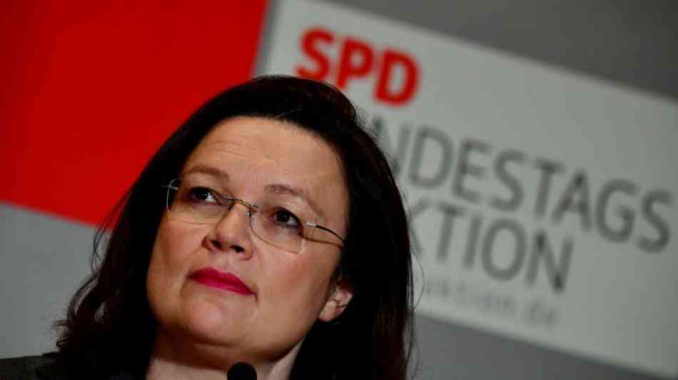 SPD: Nahles bringt Minderheitsregierung ins Gespr