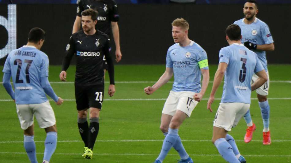 Siebte Pleite: Hilflose Gladbacher gegen ManCity ohne Chance