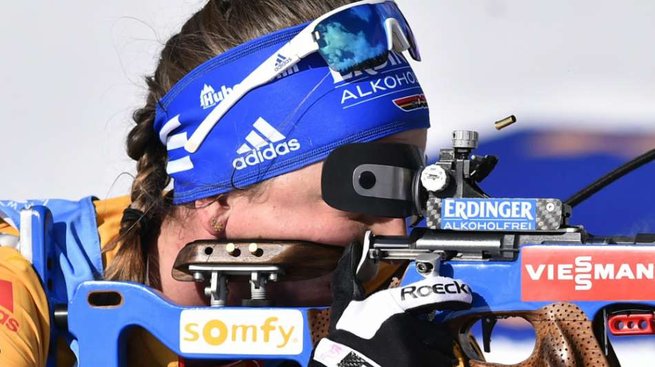 Biathlon: Preu&szlig; l&auml;uft im Massenstart auf Platz drei