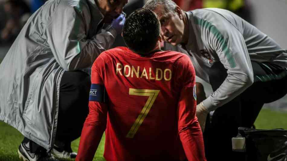 Ronaldo bei Portugal-Remis verletzt - Hohe Siege für Frankreich und England
