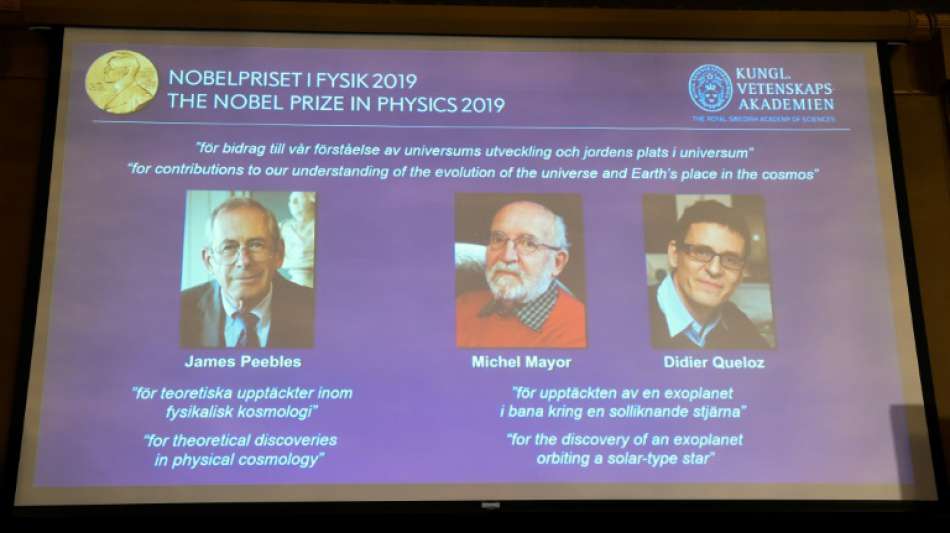 Physik-Nobelpreis für kanadischen Kosmologen und zwei Schweizer Entdecker von Exo-Planet
