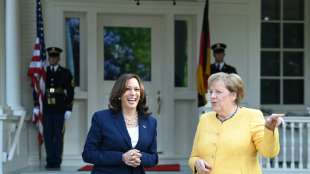 Merkel in Washington von US-Vizepr&auml;sidentin Harris empfangen