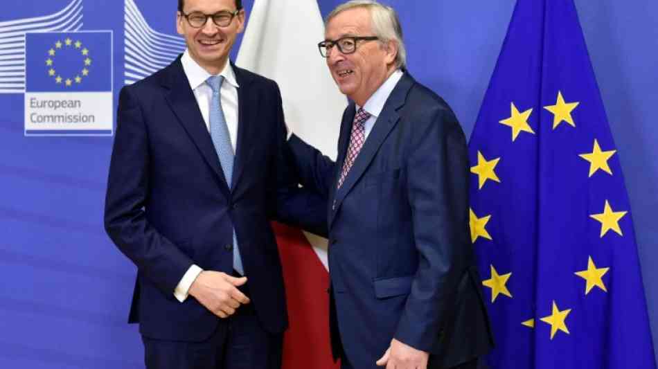 Morawiecki und Juncker loben "freundschaftliche Atmosph