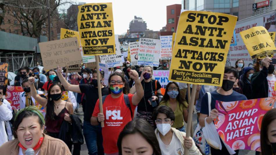 Proteste gegen &Uuml;bergriffe auf asiatischst&auml;mmige Minderheit in den USA