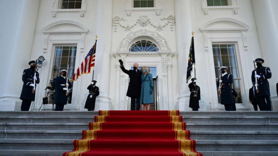 Neuer US-Präsident Biden im Weißen Haus angekommen