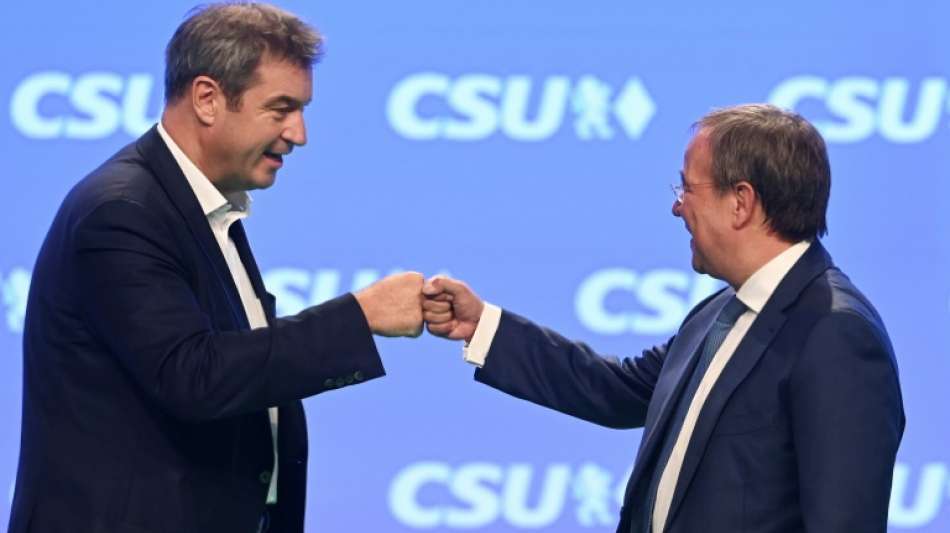 CSU-Parteitag st&auml;rkt Laschet den R&uuml;cken f&uuml;r Wahlkampf-Schlussspurt