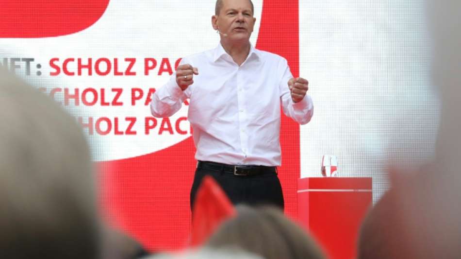 Scholz stimmt auf Schlusskundgebung auf Regierungswechsel ein