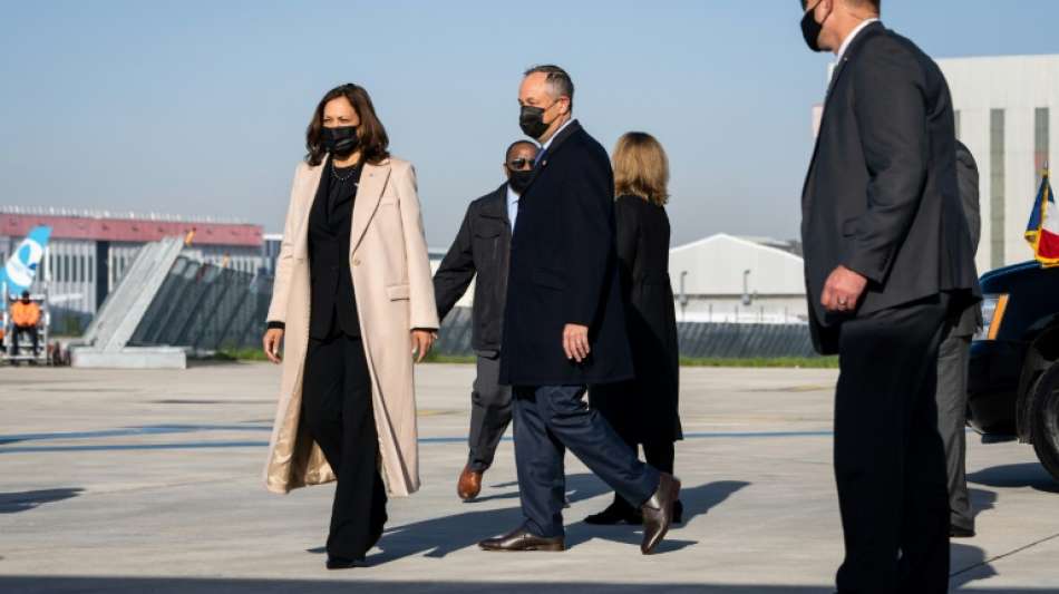 US-Vizepr&auml;sidentin Kamala Harris trifft Frankreichs Pr&auml;sident Macron