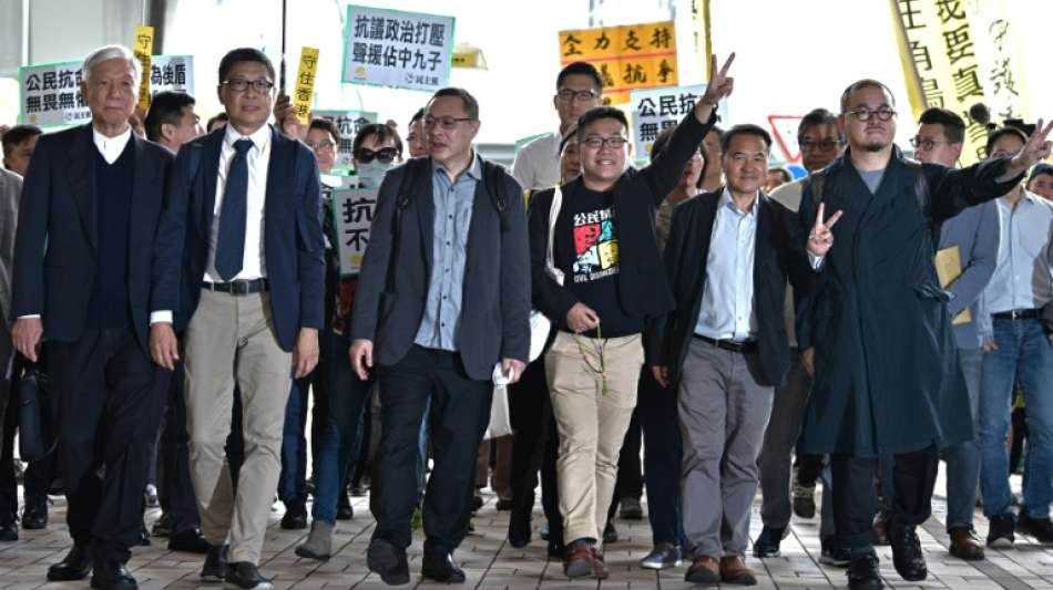 Neun Demokratie-Aktivisten in Hongkong schuldig gesprochen