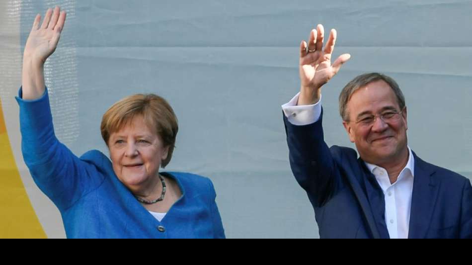 Merkel wirbt in Aachen f&uuml;r Laschet als Garant f&uuml;r Stabilit&auml;t 