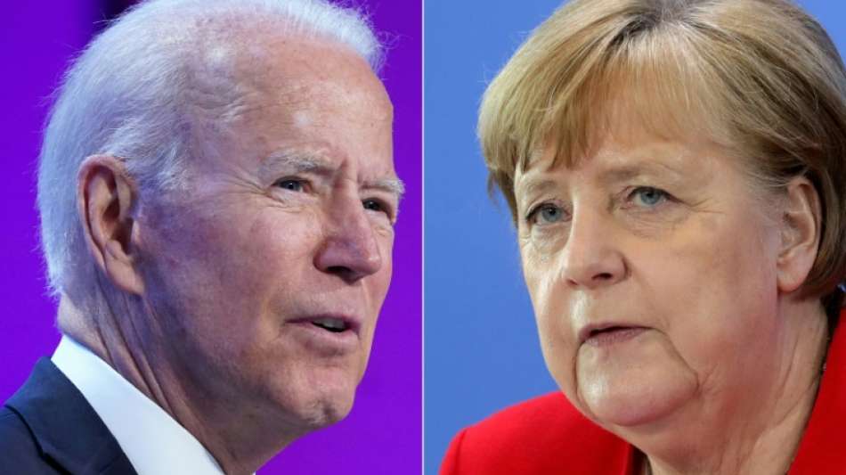 Merkel zu Besuch in Washington eingetroffen