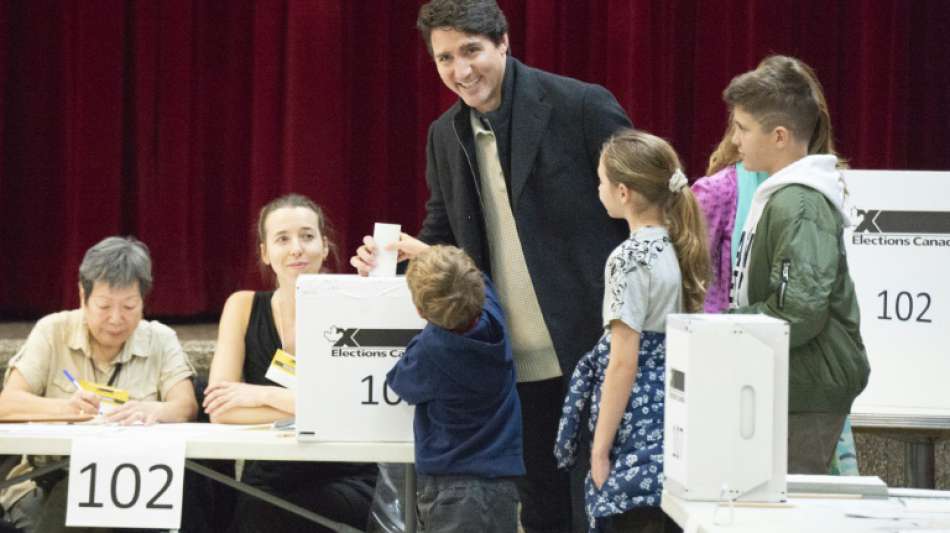 Prognosen: Trudeaus Liberale bei Parlamentswahl in Kanada vorne